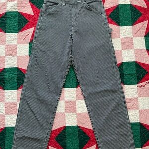 Stan Ray Black and White Pinstripe Cargo Pants